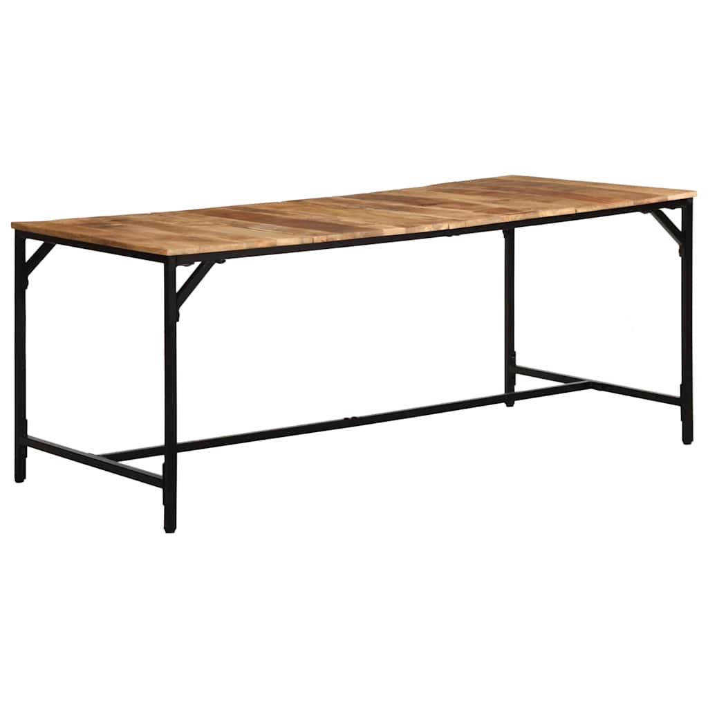 spisebord 180x90x75 cm massivt ru mangotræ