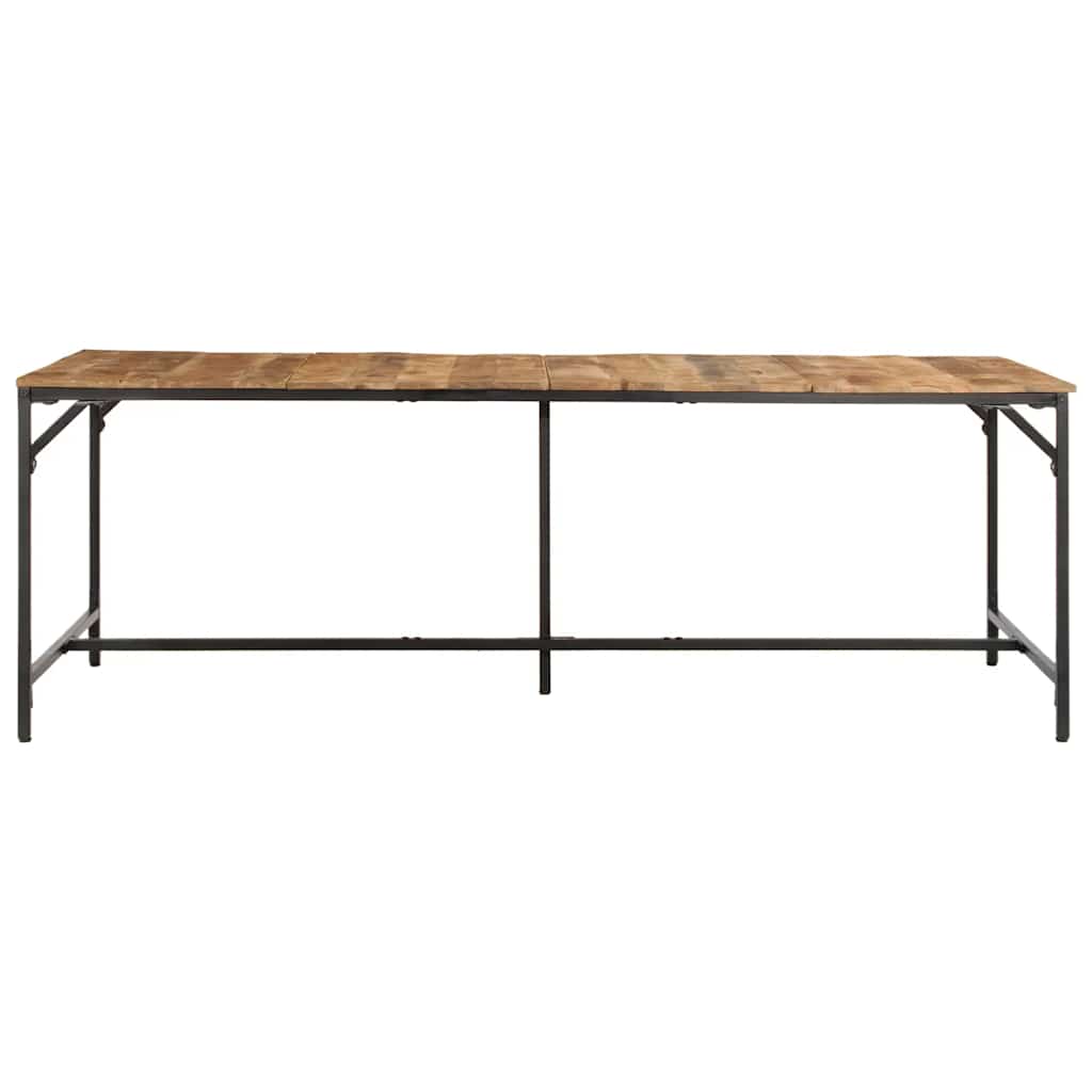 spisebord 220x90x75 cm massivt ru mangotræ
