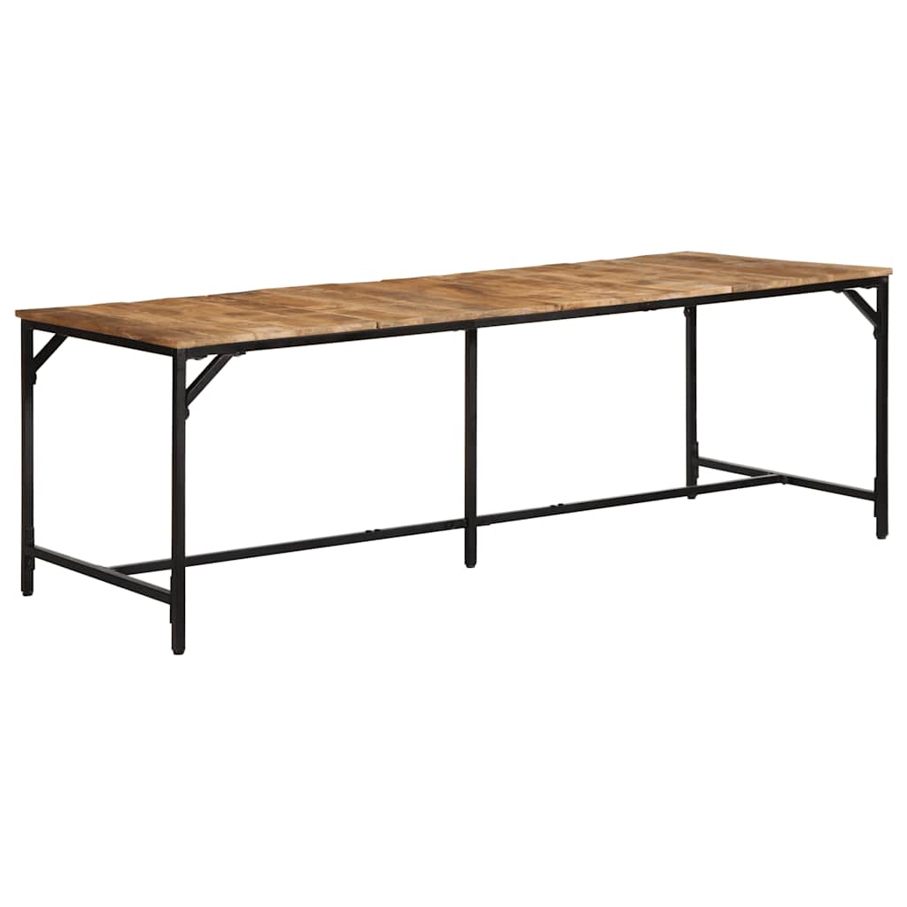 spisebord 220x90x75 cm massivt ru mangotræ
