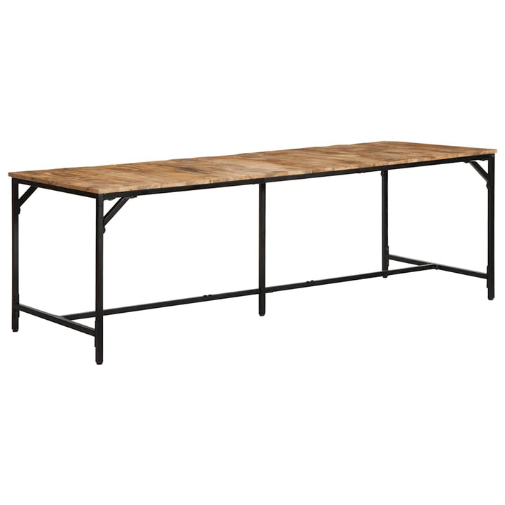 spisebord 220x90x75 cm massivt ru mangotræ