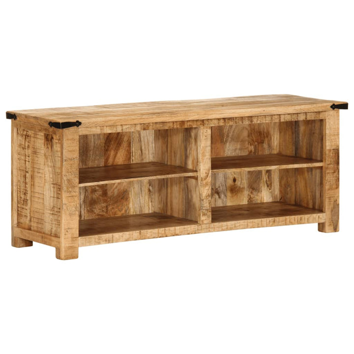 tv-bord 110x35x40 cm massivt ru mangotræ