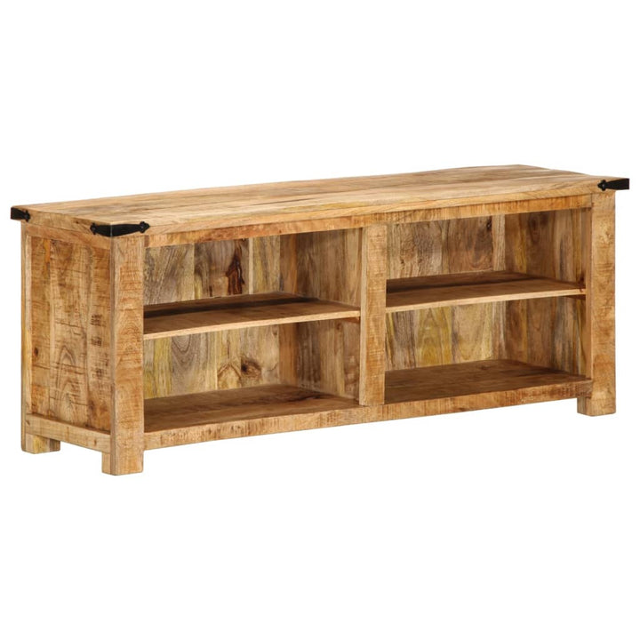 tv-bord 110x35x40 cm massivt ru mangotræ