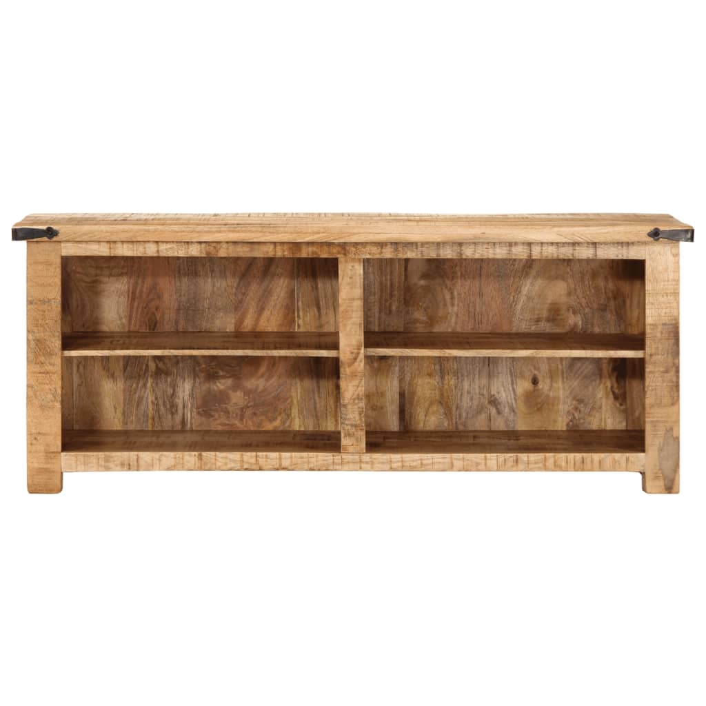 tv-bord 110x35x40 cm massivt ru mangotræ