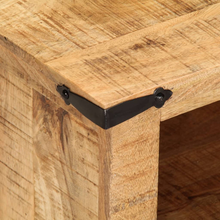tv-bord 110x35x40 cm massivt ru mangotræ