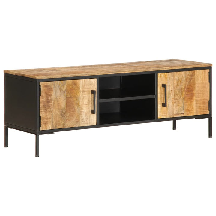 tv-bord 110x35x40 cm massivt ru mangotræ