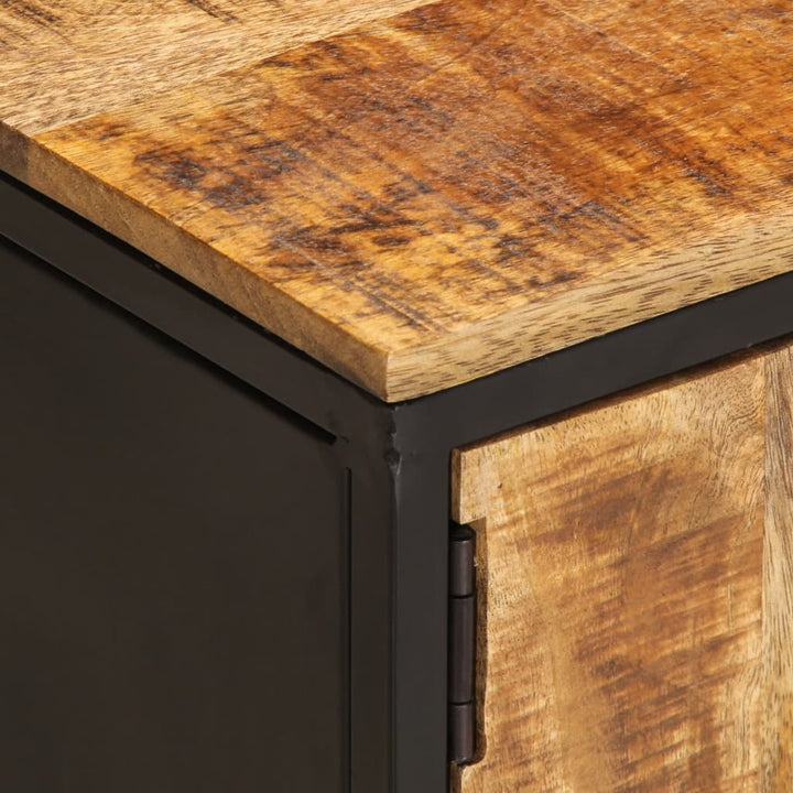 tv-bord 110x35x40 cm massivt ru mangotræ