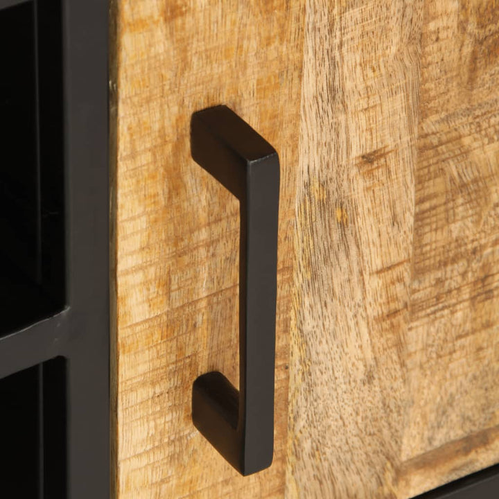 tv-bord 110x35x40 cm massivt ru mangotræ