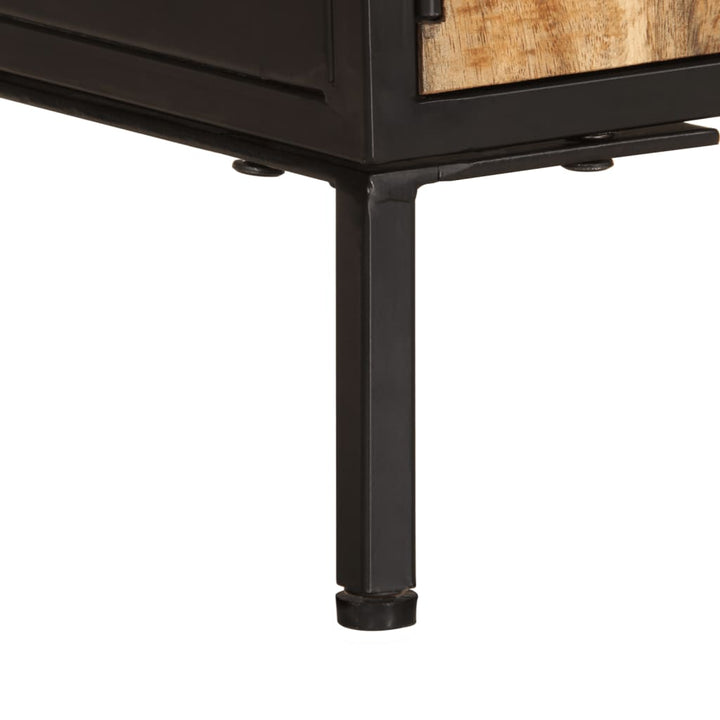 tv-bord 110x35x40 cm massivt ru mangotræ