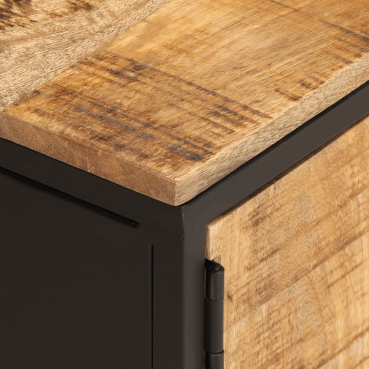tv-bord 110x35x40 cm massivt ru mangotræ