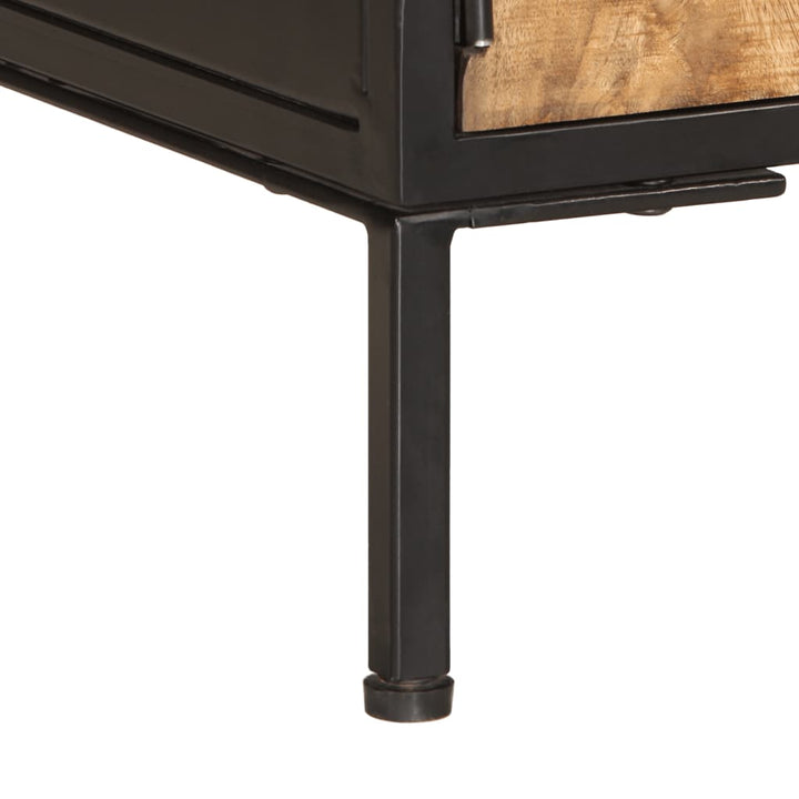 tv-bord 110x35x40 cm massivt ru mangotræ