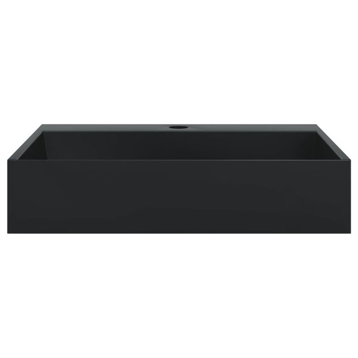 håndvask 50x38x11 cm mineralstøbt/marmorstøbt matsort