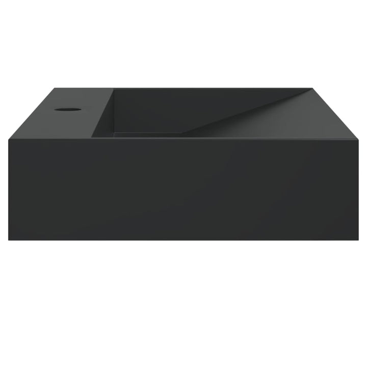 håndvask 60x38x11 cm mineralstøbt/marmorstøbt matsort