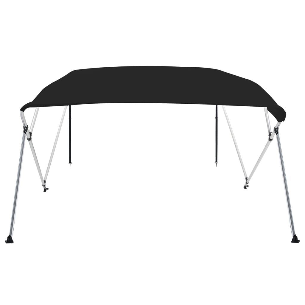 biminitop med 4 buer 243x180x137 cm sort