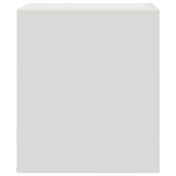 sengeborde 2 stk. 34,5x39x44 cm stål hvid