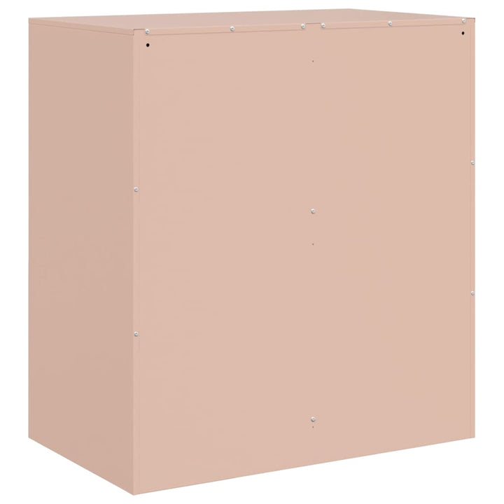 skænk 67x39x73 cm stål lyserød