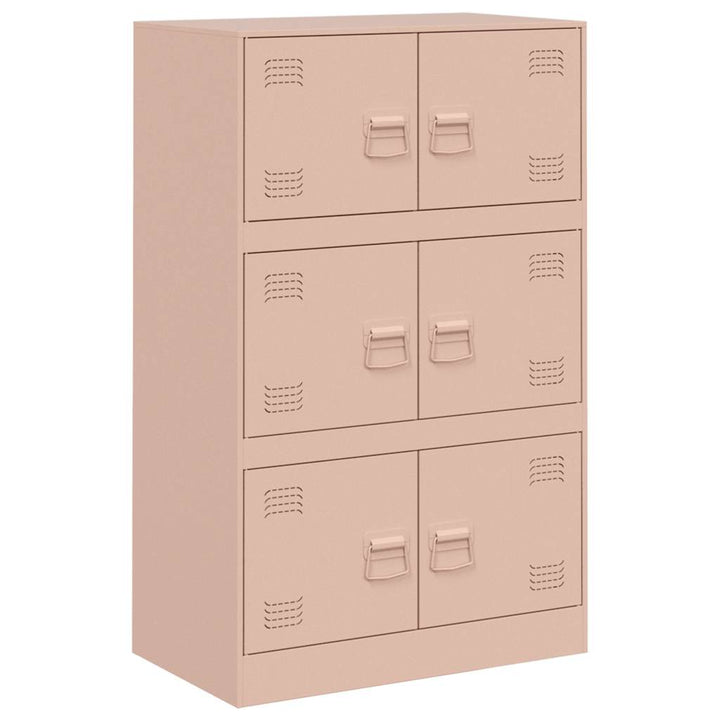 skab 67x39x107 cm stål lyserød