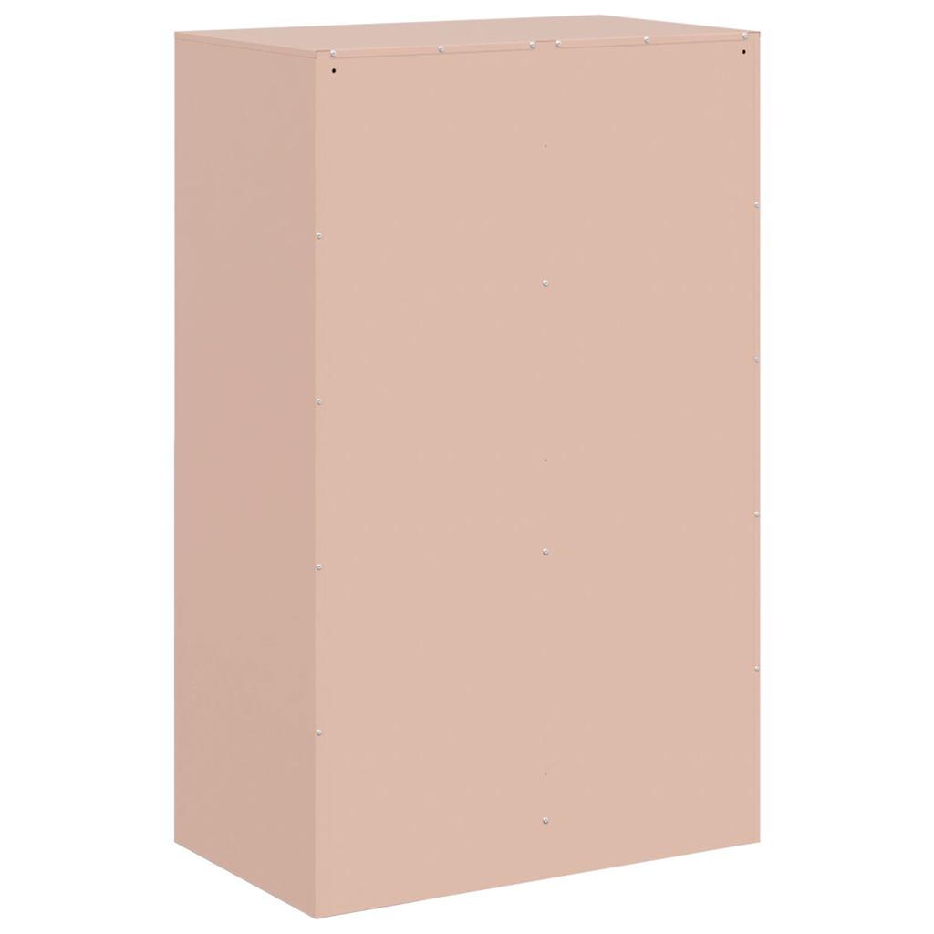skab 67x39x107 cm stål lyserød