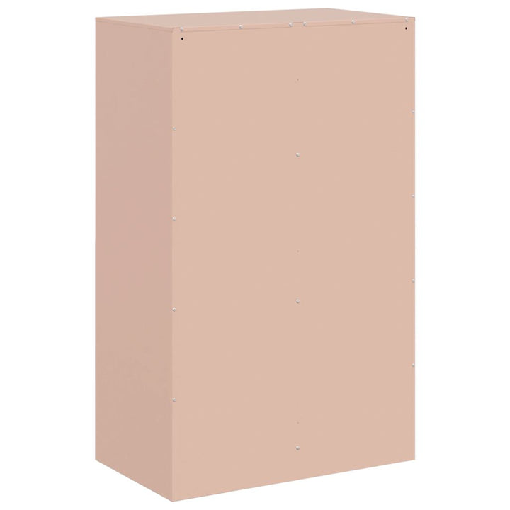 skab 67x39x107 cm stål lyserød