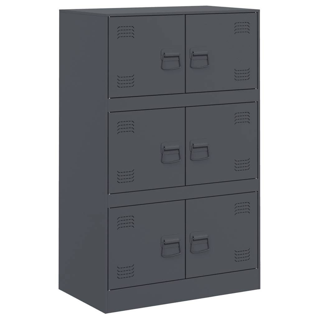 skab 67x39x107 cm stål antracitgrå