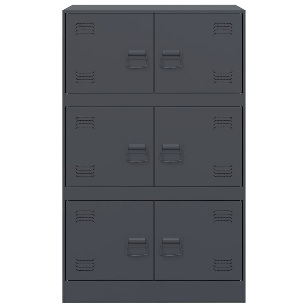 skab 67x39x107 cm stål antracitgrå