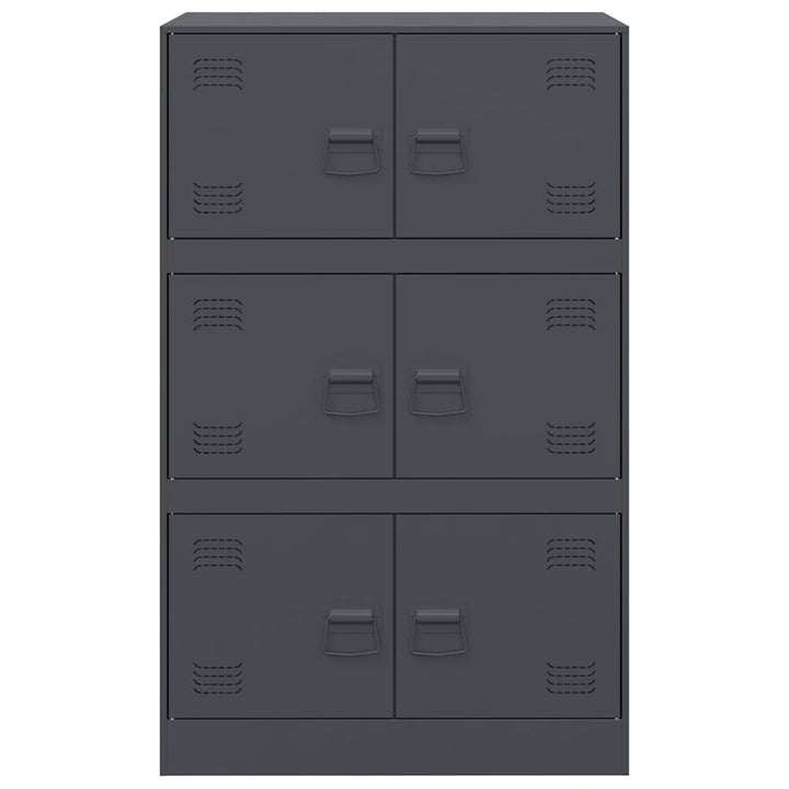 skab 67x39x107 cm stål antracitgrå