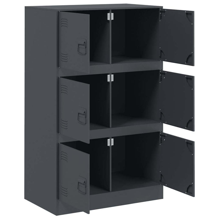 skab 67x39x107 cm stål antracitgrå