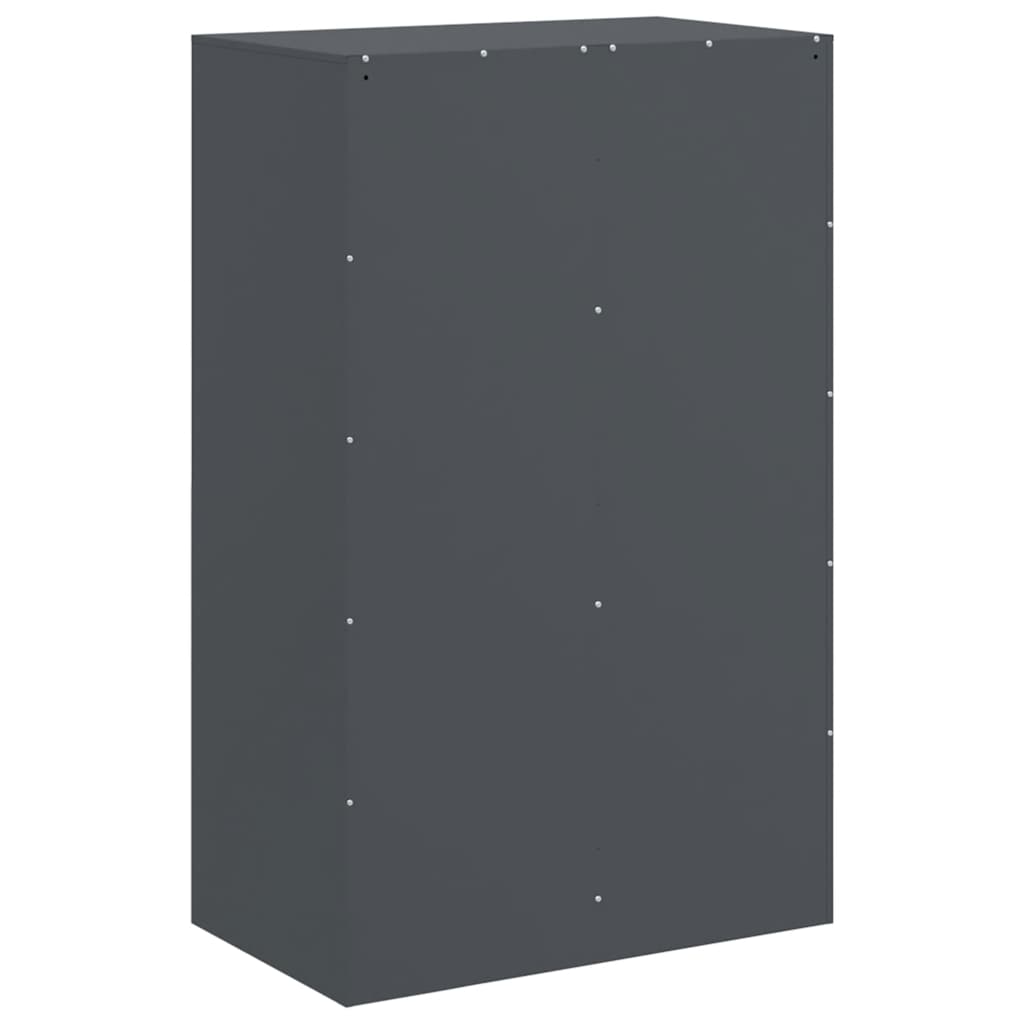 skab 67x39x107 cm stål antracitgrå