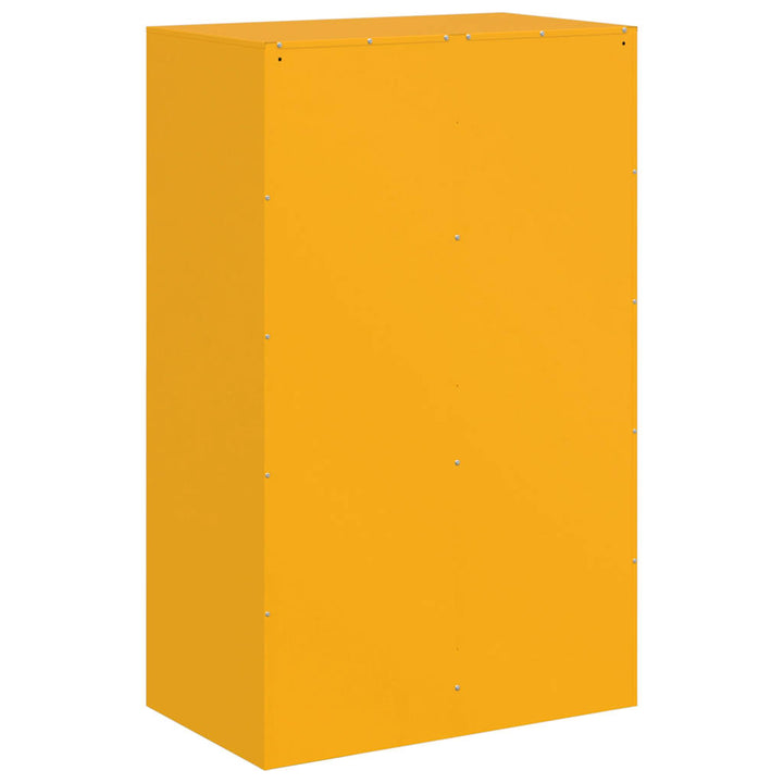 skab 67x39x107 cm stål sennepsgul