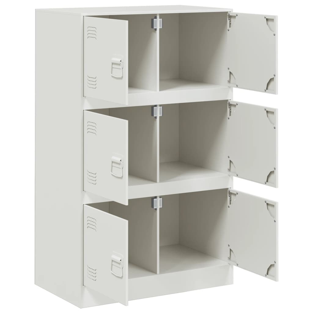 skab 67x39x107 cm stål hvid