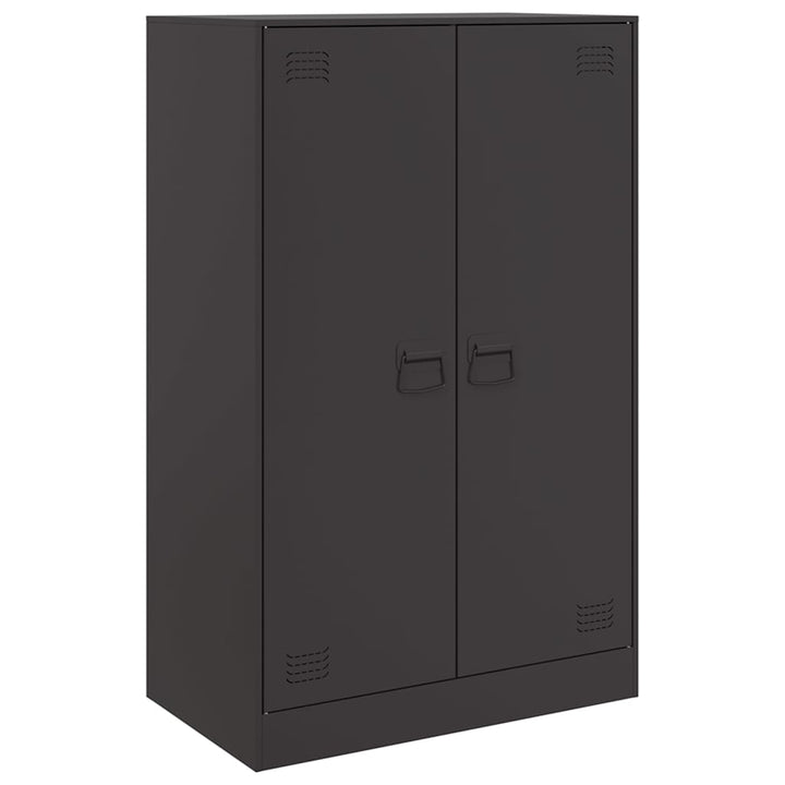 skænk 67x39x107 cm stål sort