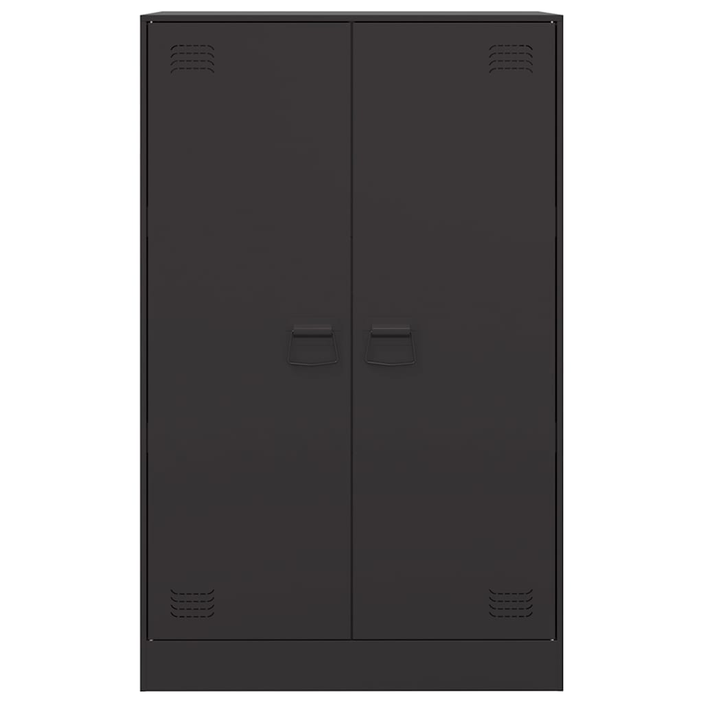 skænk 67x39x107 cm stål sort