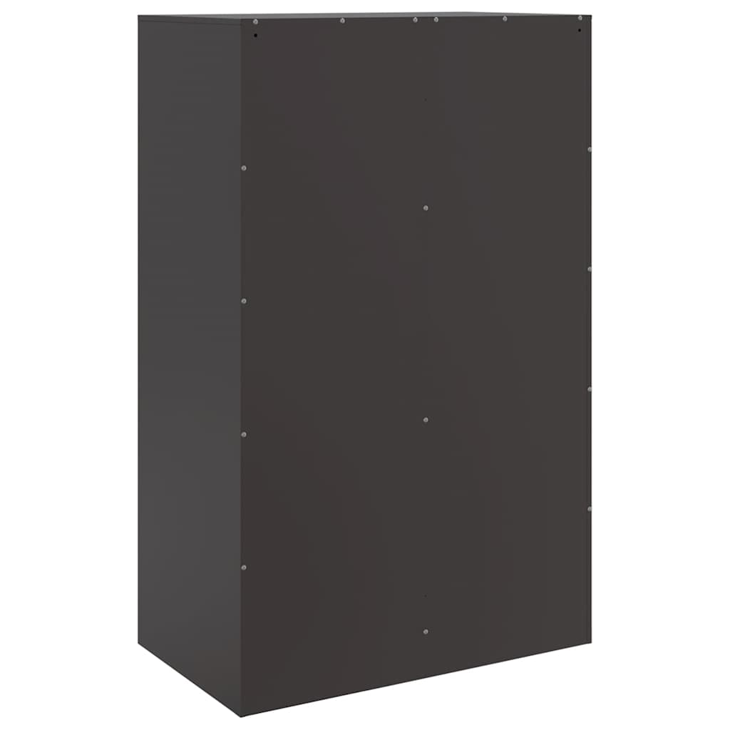 skænk 67x39x107 cm stål sort