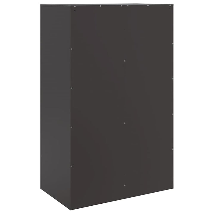 skænk 67x39x107 cm stål sort