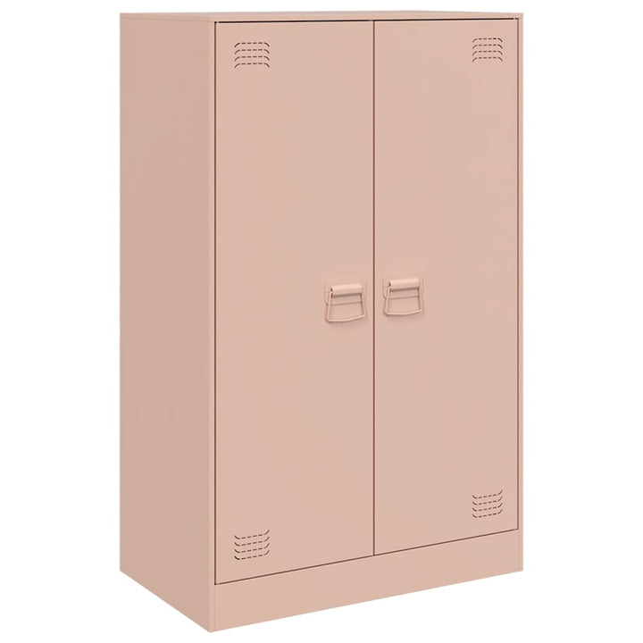 skab 67x39x107 cm stål lyserød