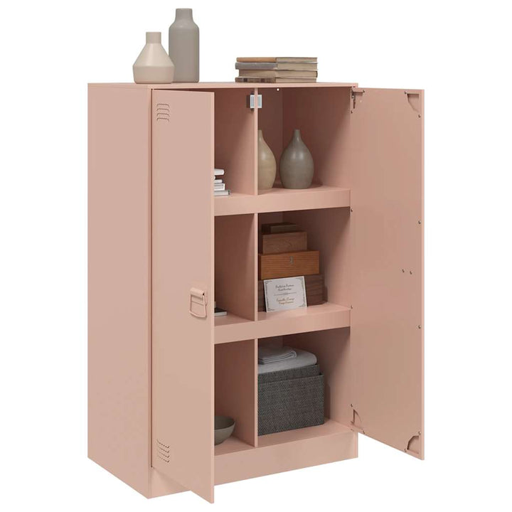 skab 67x39x107 cm stål lyserød