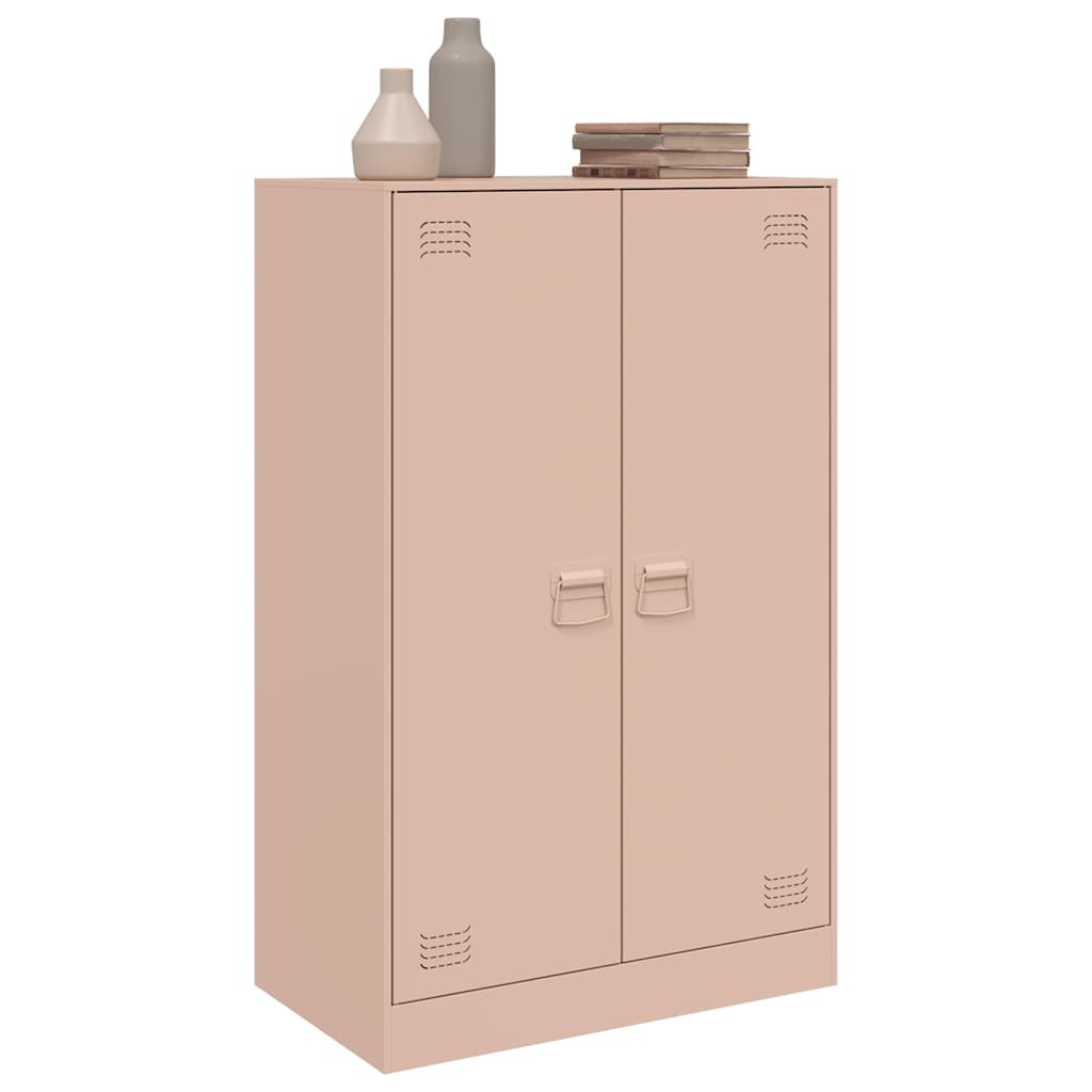 skab 67x39x107 cm stål lyserød