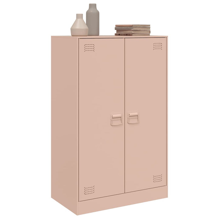 skab 67x39x107 cm stål lyserød