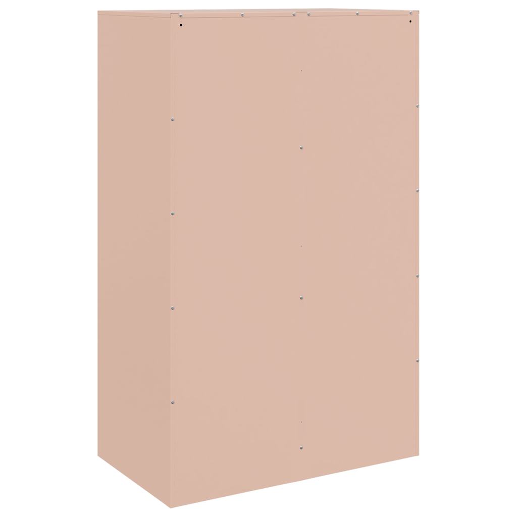 skab 67x39x107 cm stål lyserød