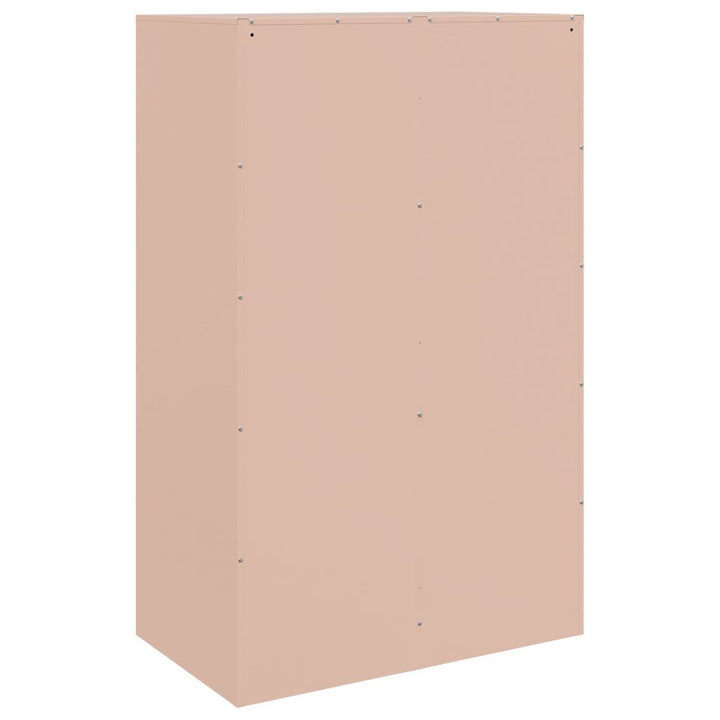 skab 67x39x107 cm stål lyserød