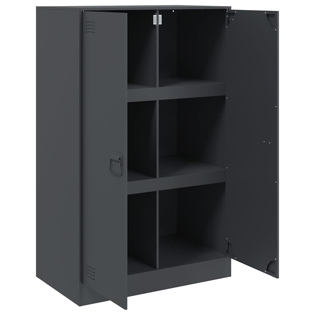 skab 67x39x107 cm stål antracitgrå