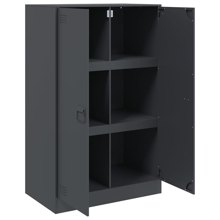 skab 67x39x107 cm stål antracitgrå