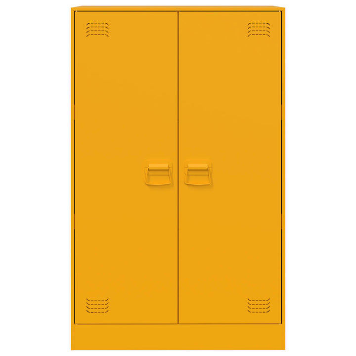 skab 67x39x107 cm stål sennepsgul