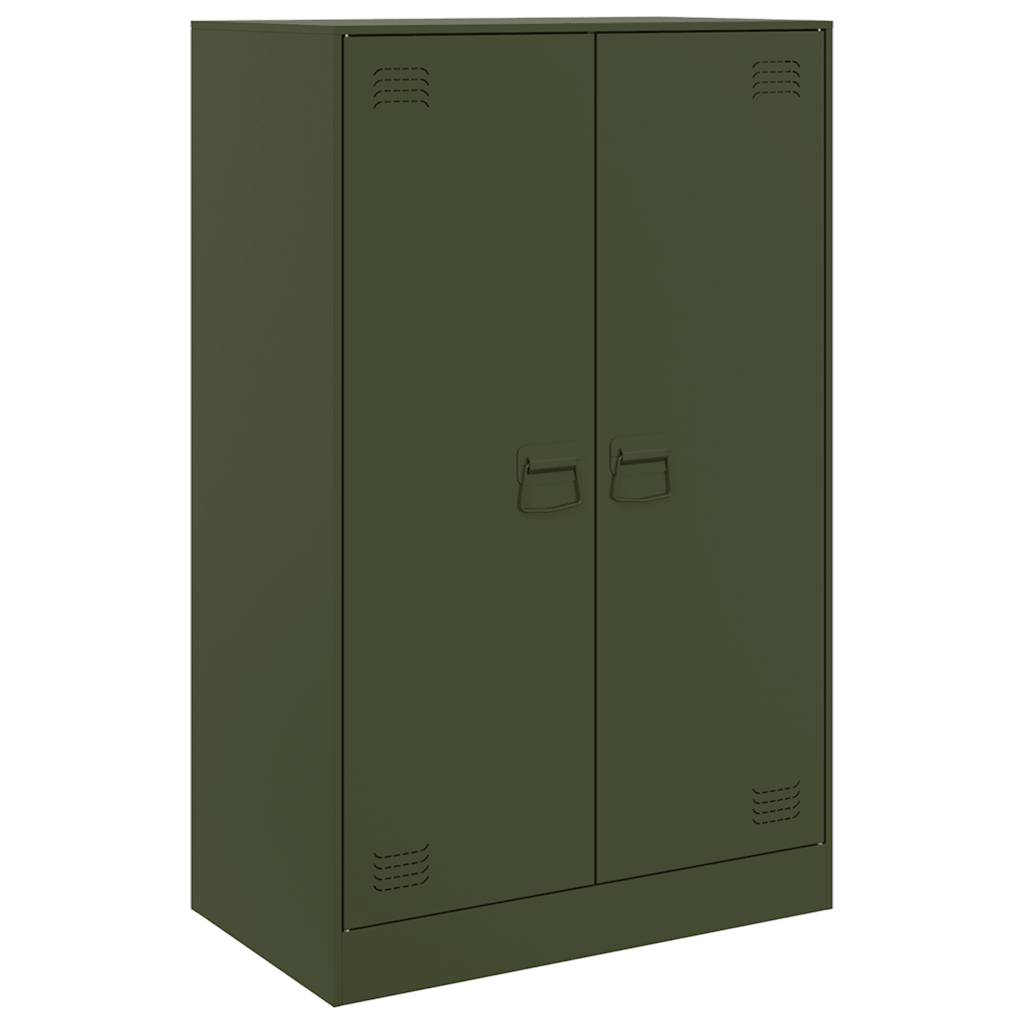 skab 67x39x107 cm stål olivengrøn