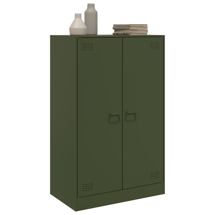 skab 67x39x107 cm stål olivengrøn