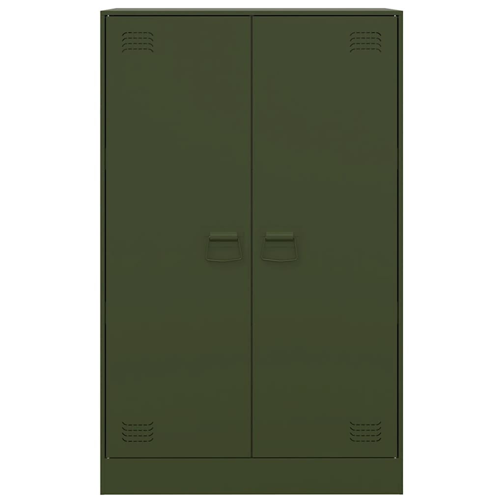 skab 67x39x107 cm stål olivengrøn