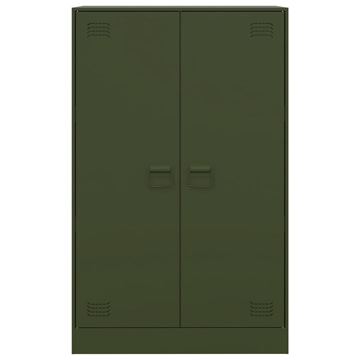 skab 67x39x107 cm stål olivengrøn