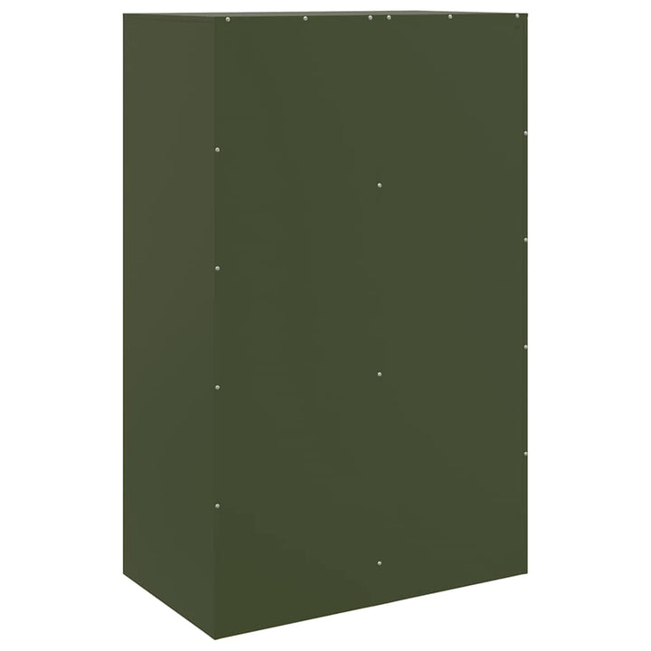 skab 67x39x107 cm stål olivengrøn