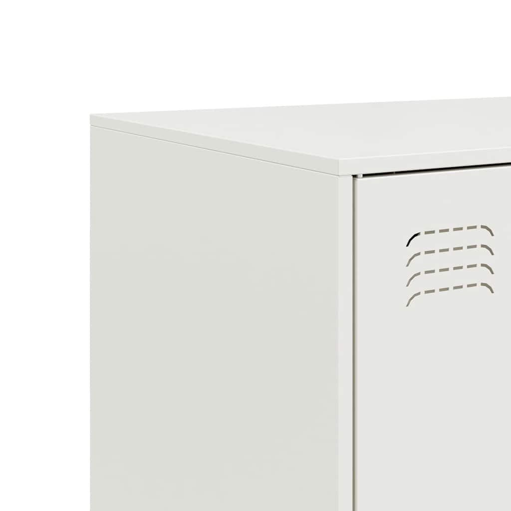 skab 67x39x107 cm stål hvid