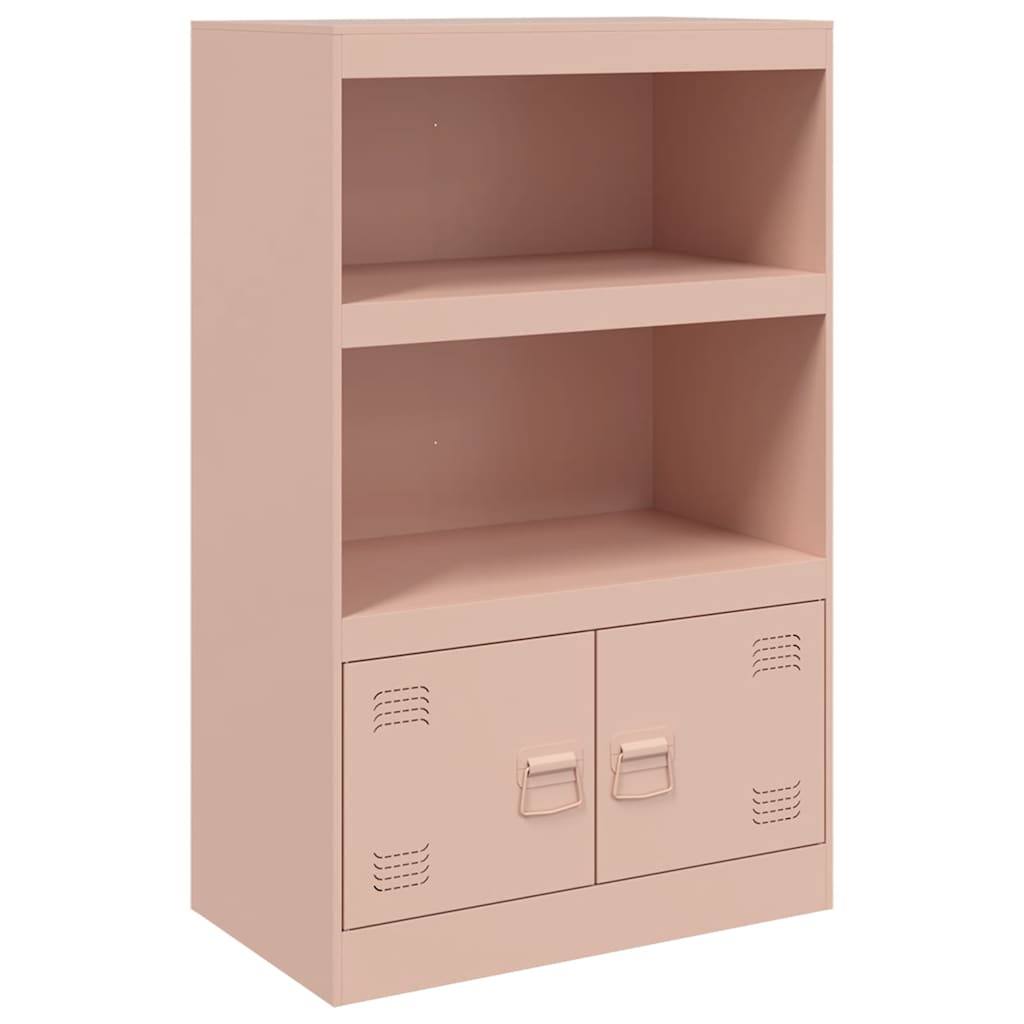 skab 67x39x107 cm stål lyserød