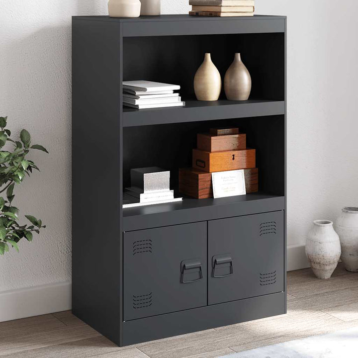 skab 67x39x107 cm stål antracitgrå
